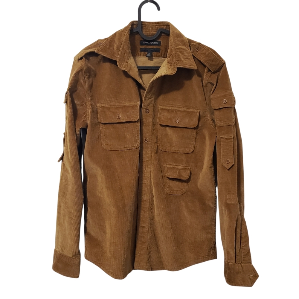 Banana Republic Corduroy Bombay Shirt Jacket Women's Size XS Color Brown